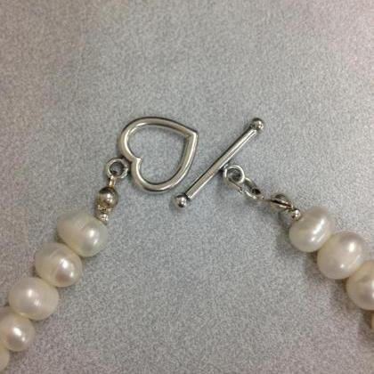 Freshwater Beaded White Pearl Necklace