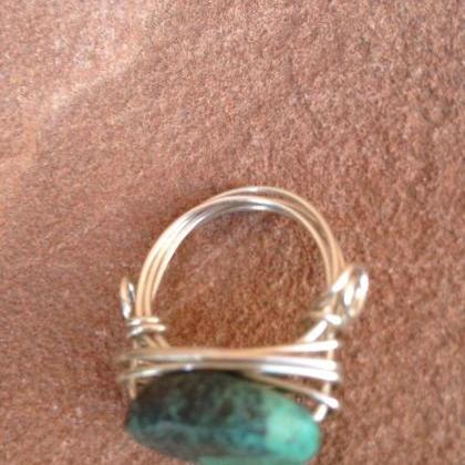 7 1/2" Wire Wrap Ring With..